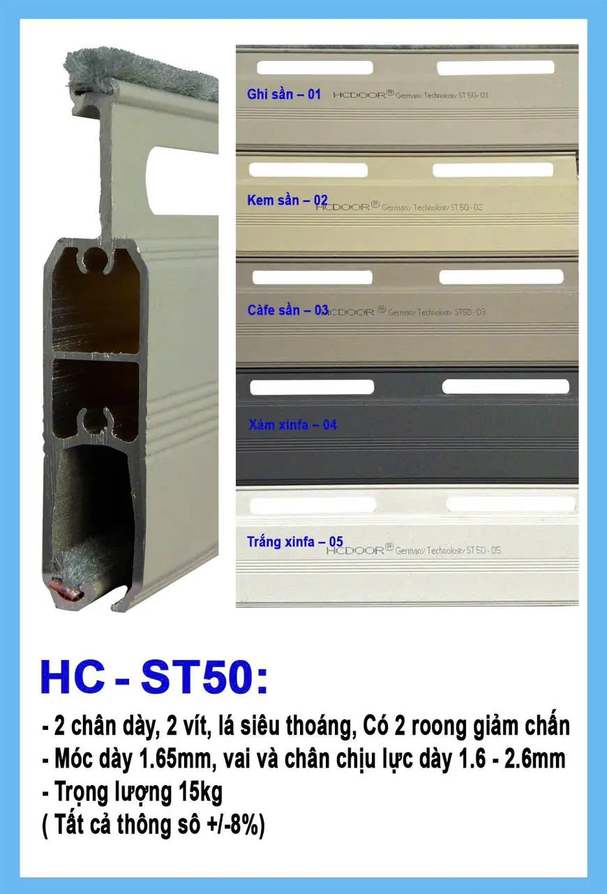 cửa cuốn HCDoor - Công nghệ Đức